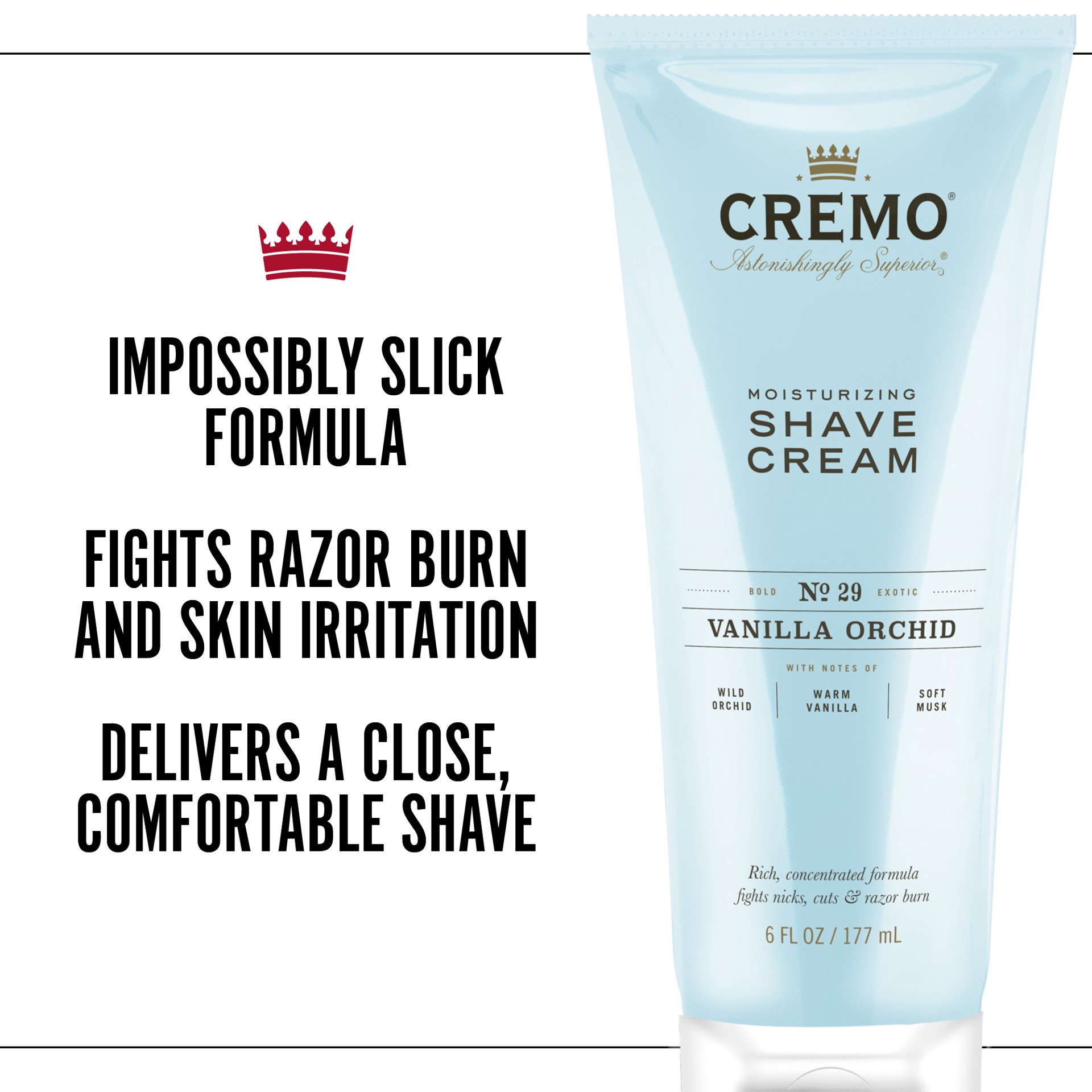 slide 6 of 7, Cremo Moisturizing Shaving Cream for Women, Vanilla Orchid Scent, 6oz, 1 ct