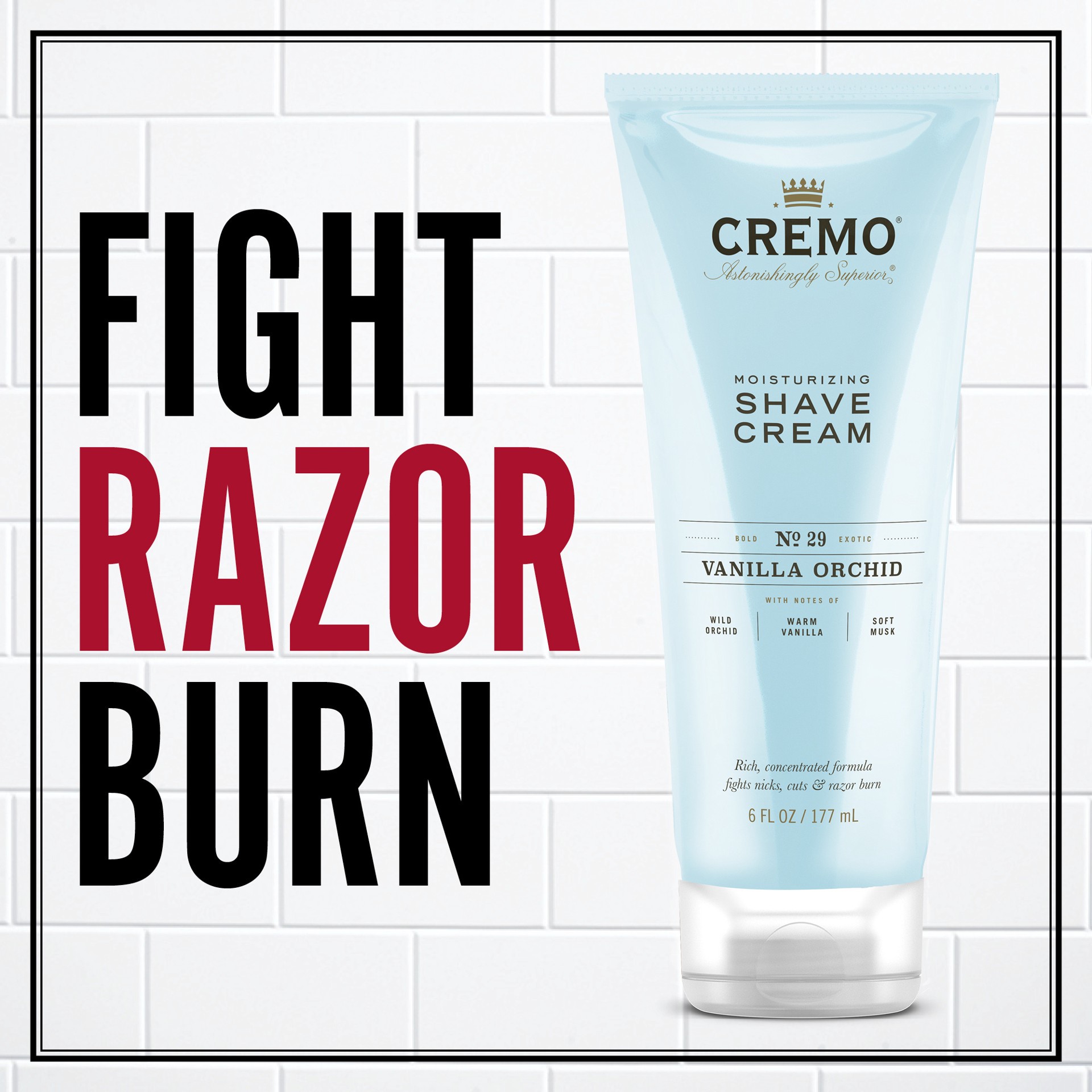slide 5 of 7, Cremo Moisturizing Shaving Cream for Women, Vanilla Orchid Scent, 6oz, 1 ct