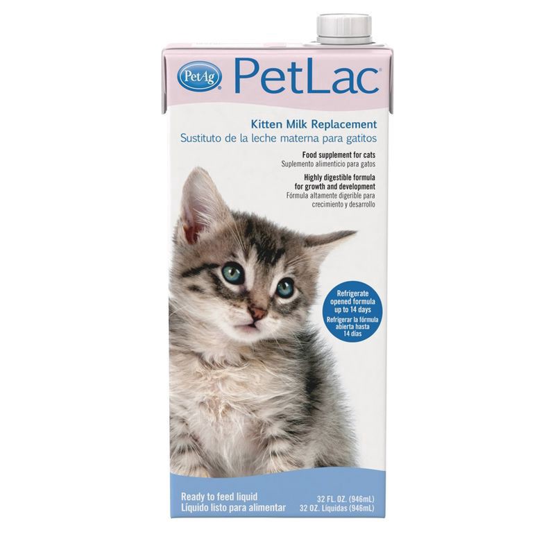 slide 1 of 4, Cat-Sip PetLac Milk Replacer Liquid for Kittens Wet Cat Food - 32oz, 32 oz