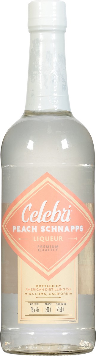 slide 3 of 12, Celebri Peach Schnapps Liqueur 750 ml, 750 ml