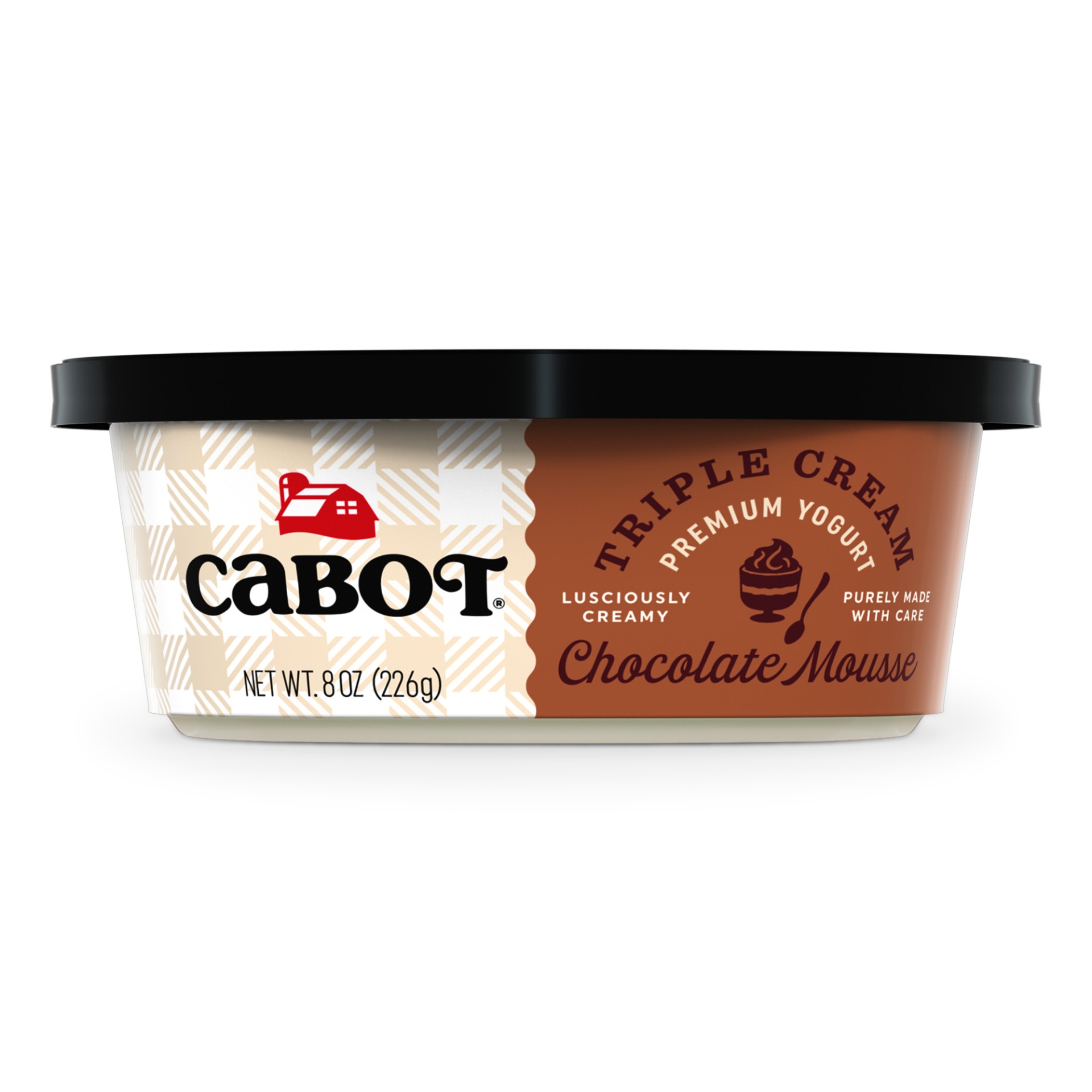 slide 1 of 4, Cabot Triple Cream Chocolate Mousse Yogurt, 8 oz