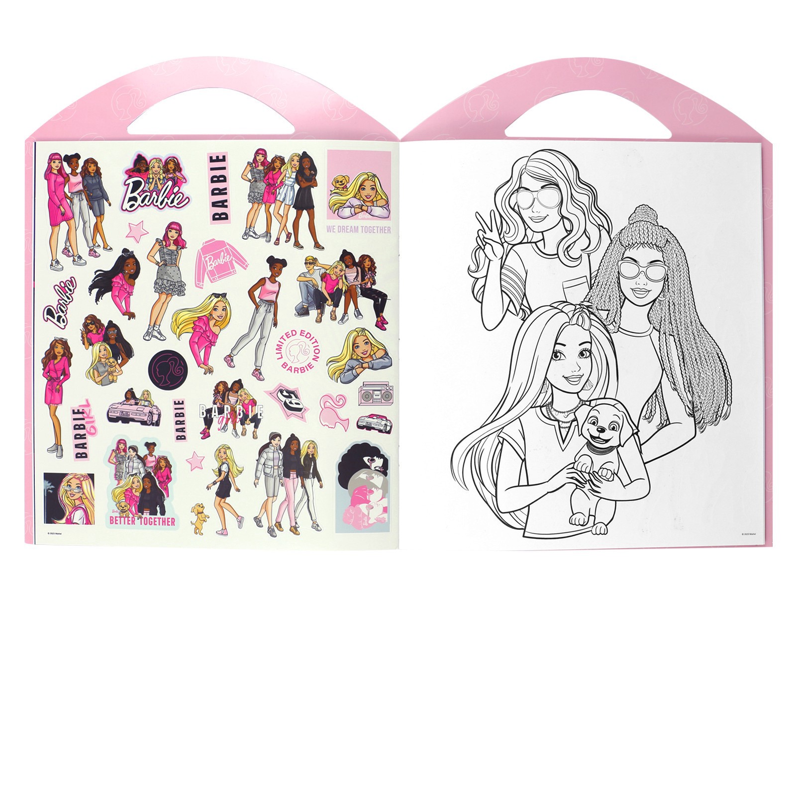 slide 3 of 3, Trends International Barbie Grab & Go Sticker Activity Set, 8.5 in x 11 in