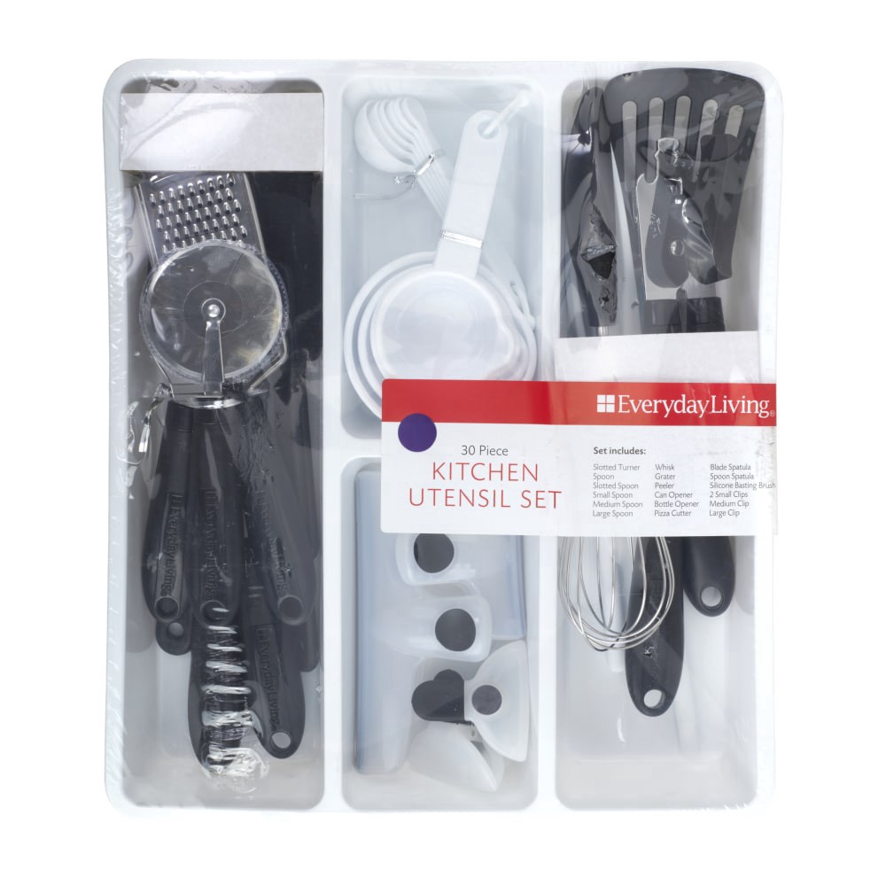 slide 2 of 2, Everyday Living Kitchen Utensil Set, 30 ct