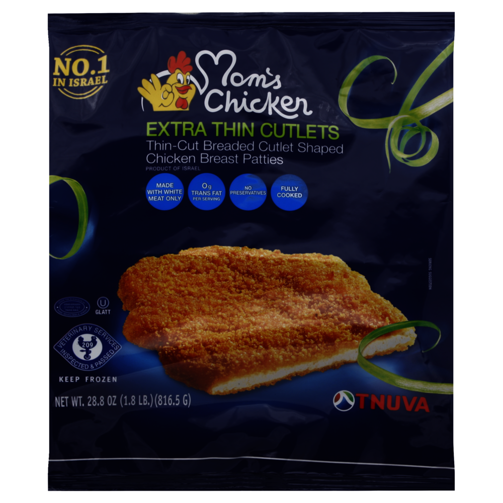 slide 1 of 1, Tnuva Moms Chicken Extra Thin Cutlets, 28.8 oz