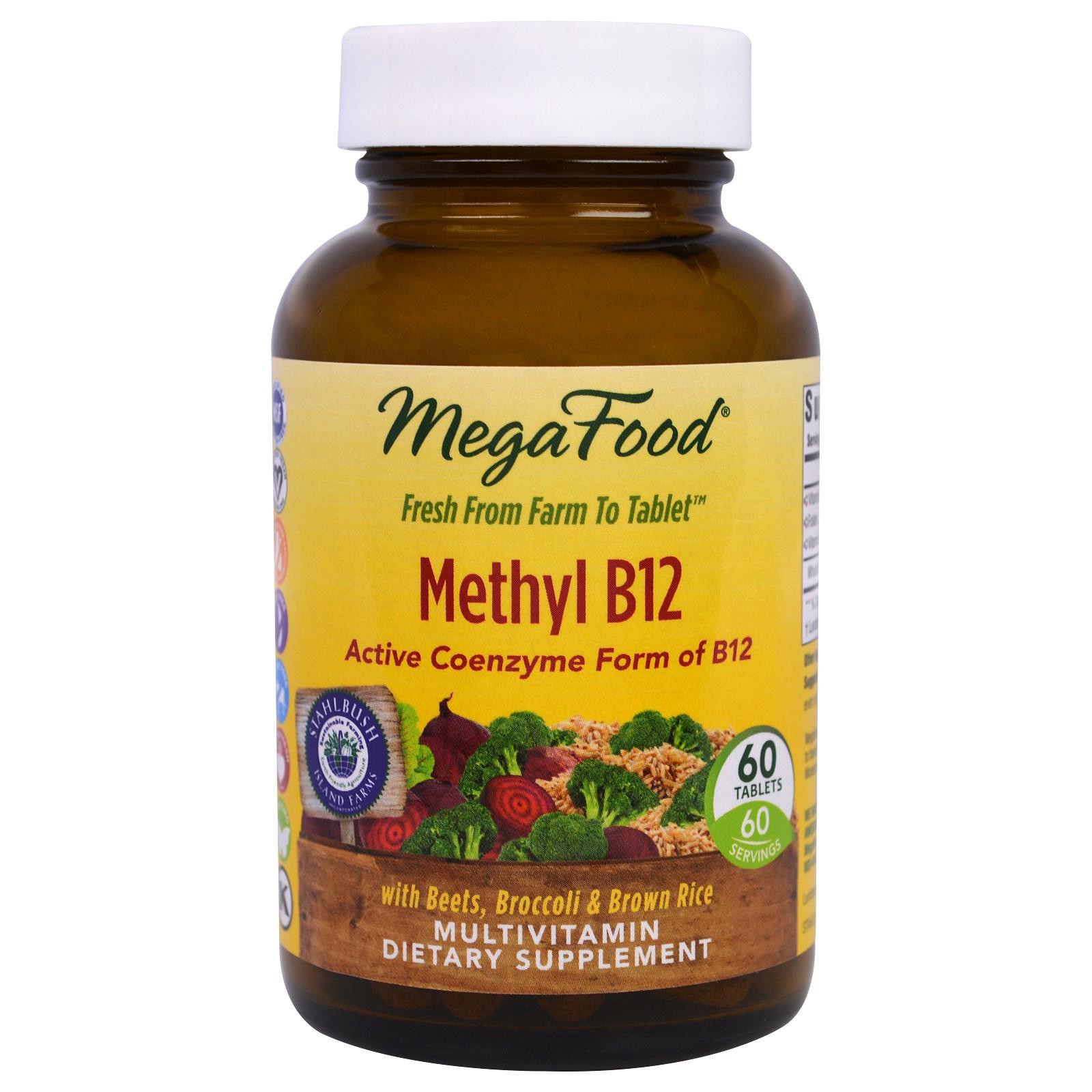 slide 1 of 1, MegaFood Mega Food Methyl B12, 60 ct