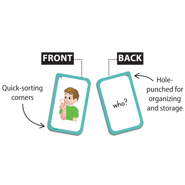slide 2 of 3, Teacher Created Resources Sign Language Flash Cards, 5-1/8"" X 3-1/8"", 4Th Grade, Pack Of 56 Flash Cards, 56 ct