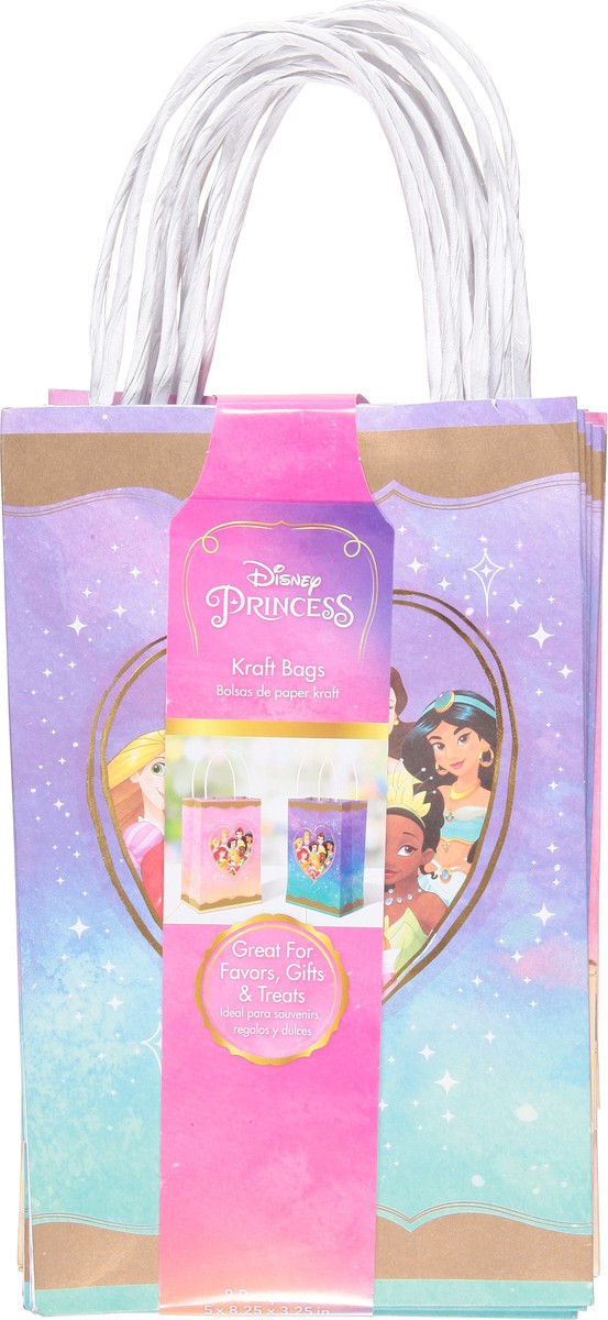 slide 4 of 12, Amscan Princess Once Upon A Time Bag Kraft, 8 ct