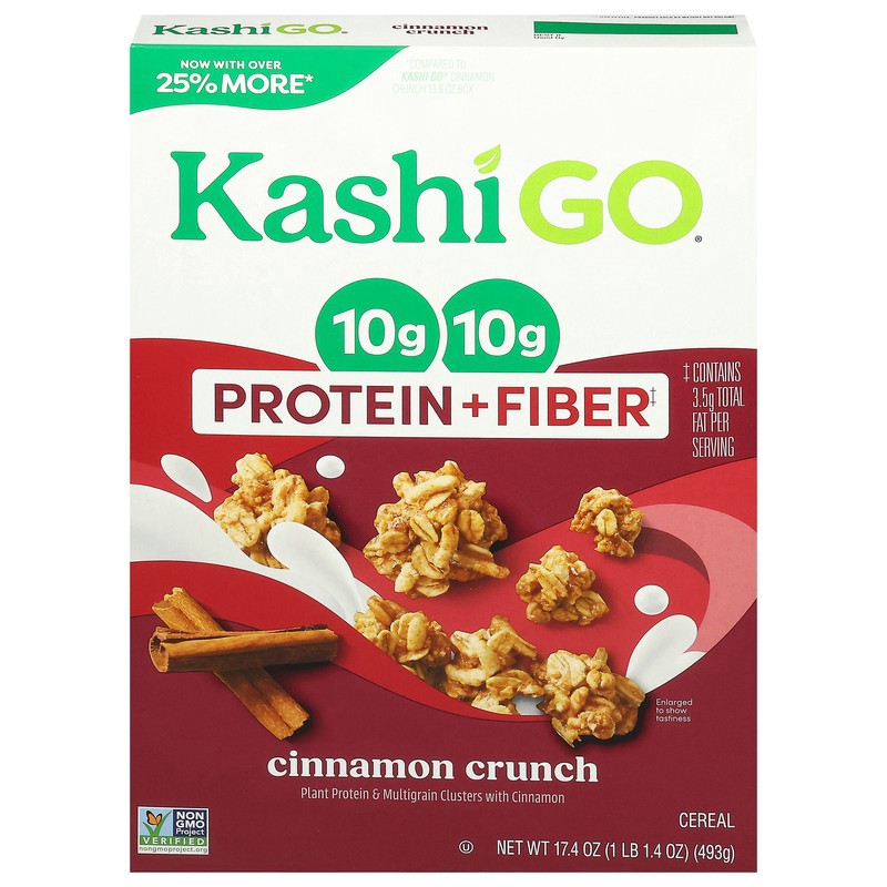 slide 1 of 1, Kashi Go Cereal Cinnamon Crunch 17.4oz, 17.4 oz