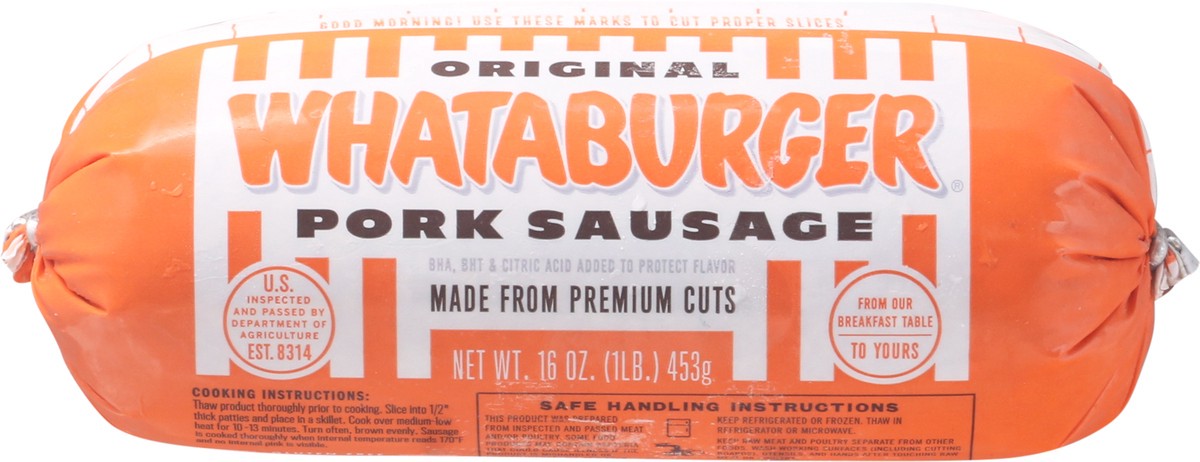 slide 13 of 14, Whataburger Original Pork Sausage, 16 oz