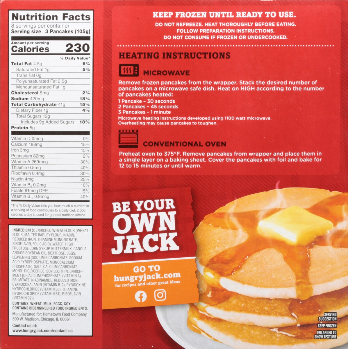 slide 3 of 14, Hungry Jack Buttermilk Pancakes 24 ea, 24 ct