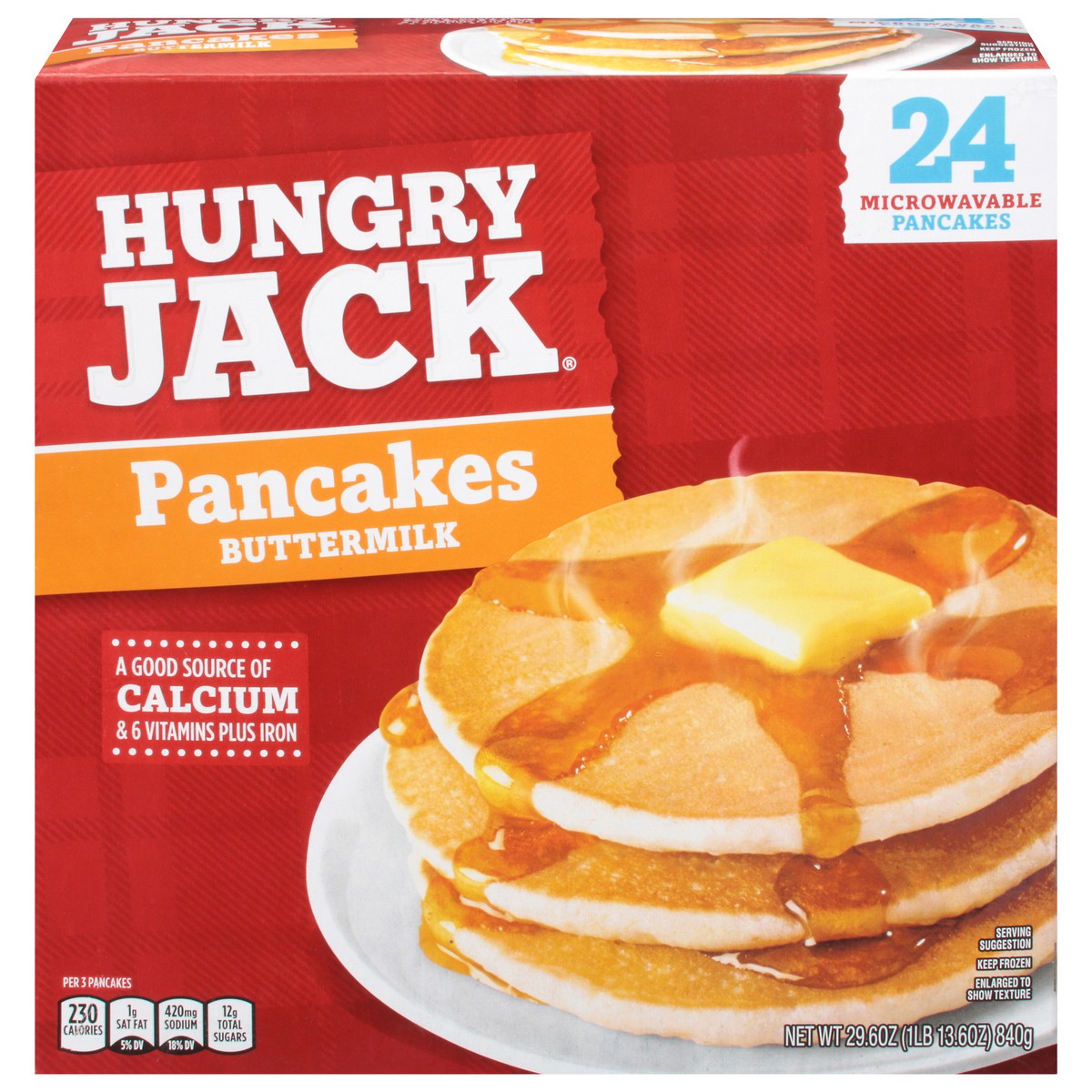 slide 1 of 14, Hungry Jack Buttermilk Pancakes 24 ea, 24 ct