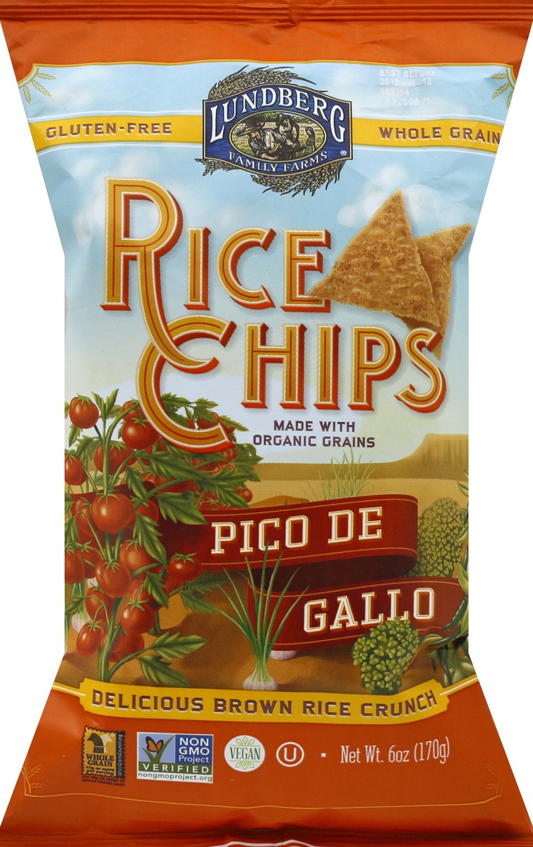 slide 1 of 6, Lundberg Bean/Rice Chips, 6 oz