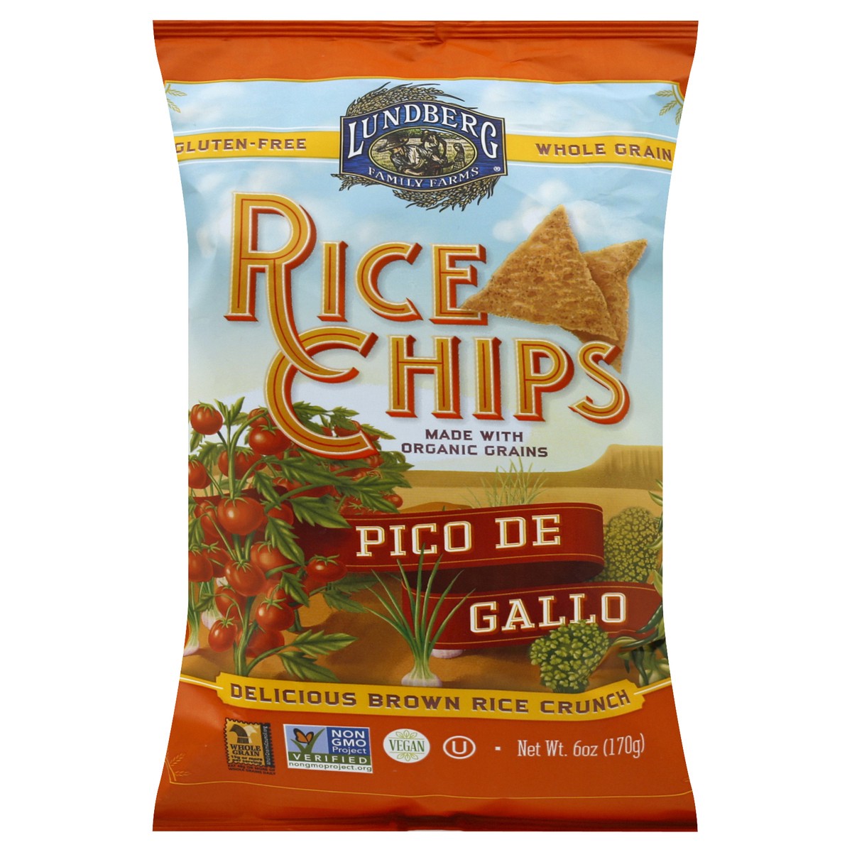 slide 6 of 6, Lundberg Bean/Rice Chips, 6 oz