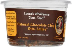 Laura's Wholesome Junk Food Oatmeal Chocolate Chip Bite-Lettes 7 oz