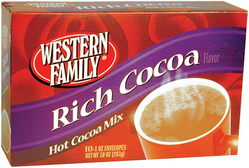 slide 1 of 1, Western Family Rich Cocoa Hot Cocoa Mix, 10 ct