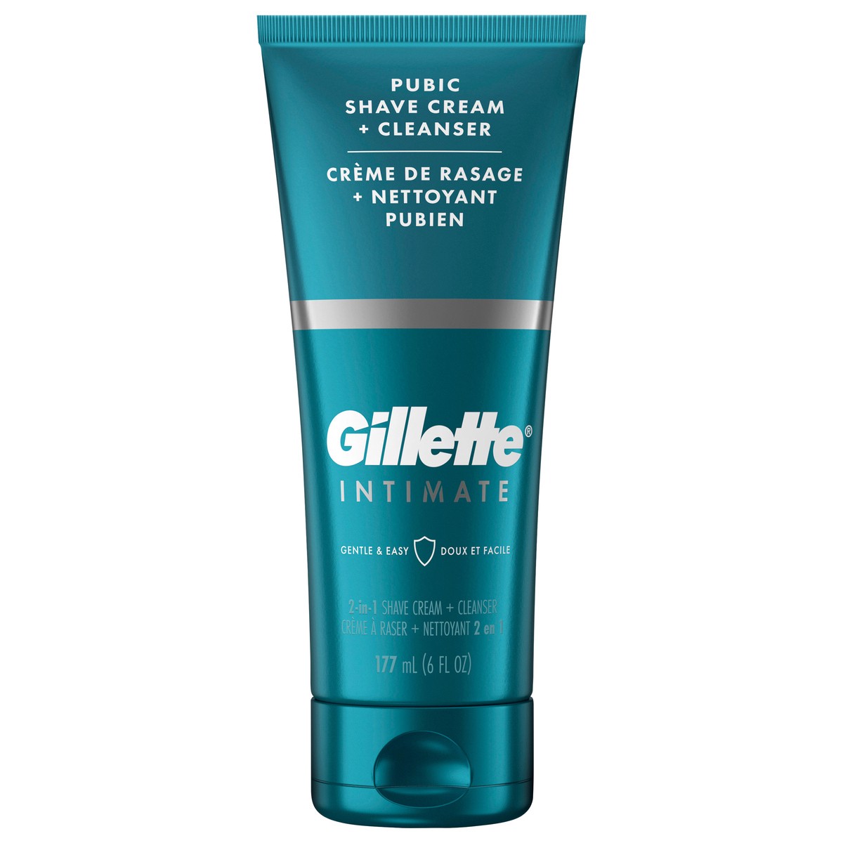 slide 1 of 3, Gillette Intimate 2-In-1 Pubic Shave Cream & Cleanser, 6 Oz, 1 ct