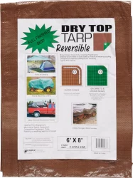 Foremost Tarp Co. Dry Top Reversible Tarp - Brown/Green