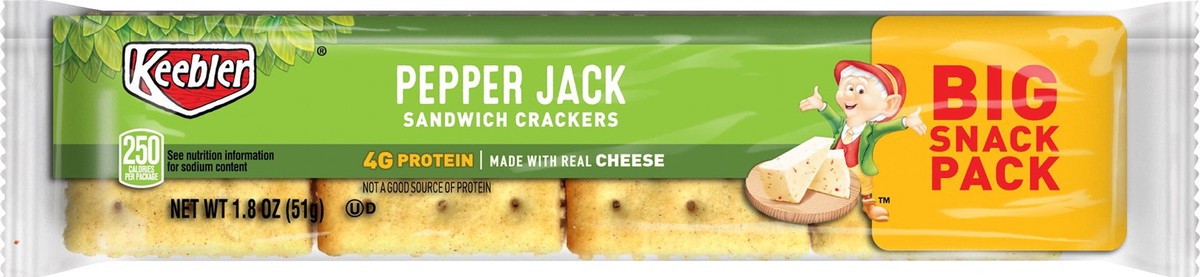 slide 3 of 3, Keebler Kellogg's Keebler Sandwich Crackers, Pepper Jack, 1.8 oz, 1.8 oz