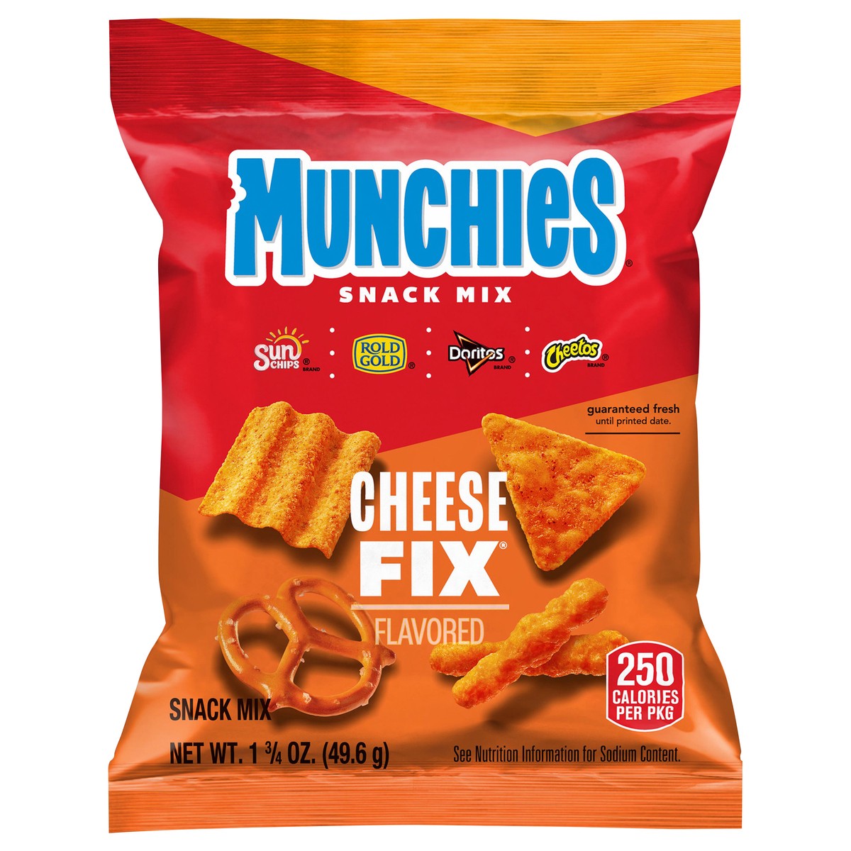 slide 1 of 8, Munchies Snack Mix Cheese Fix Flavored 1 3/4 Oz, 1.75 oz