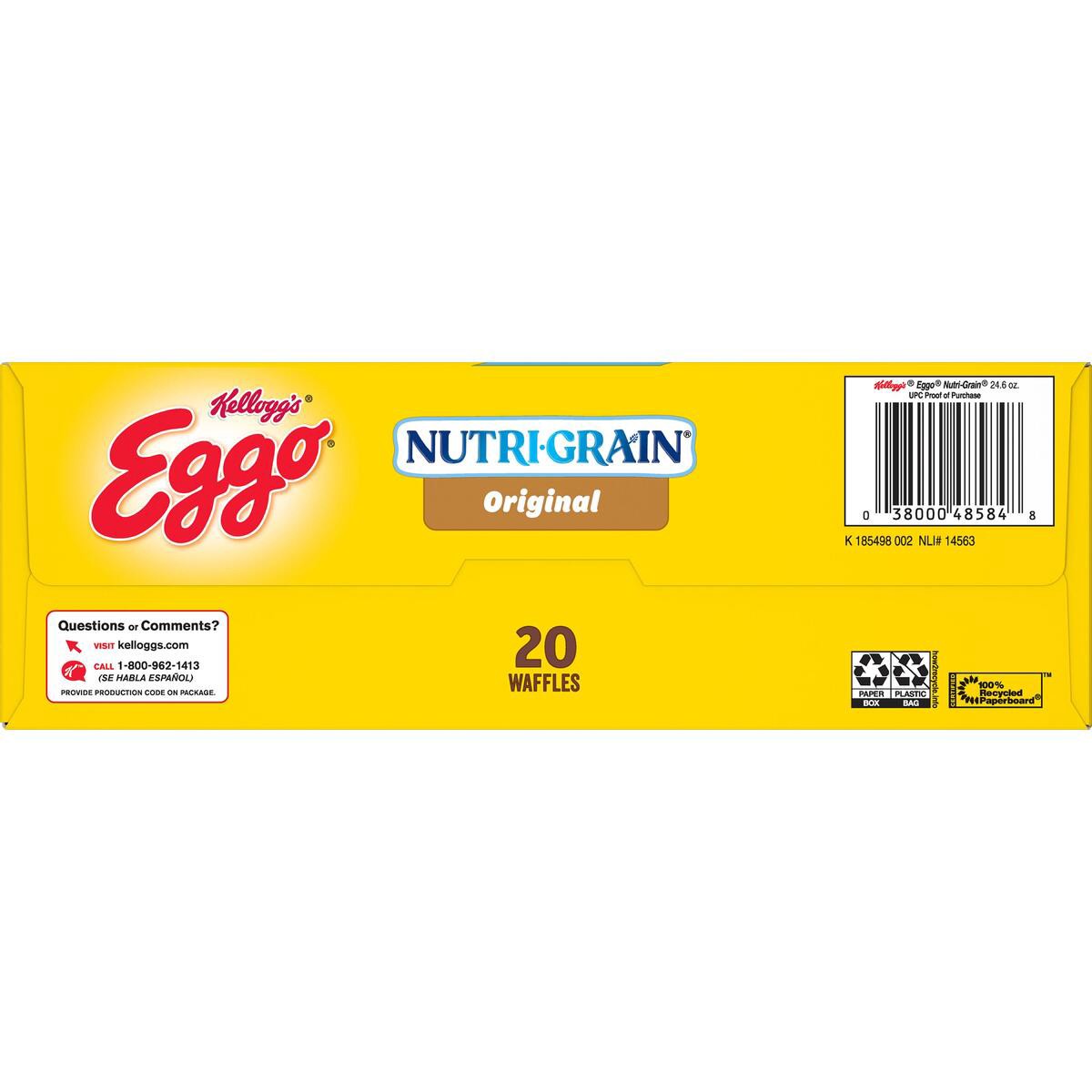 slide 3 of 9, Eggo Nutr-Grain Frozen Waffles, 24.6 oz