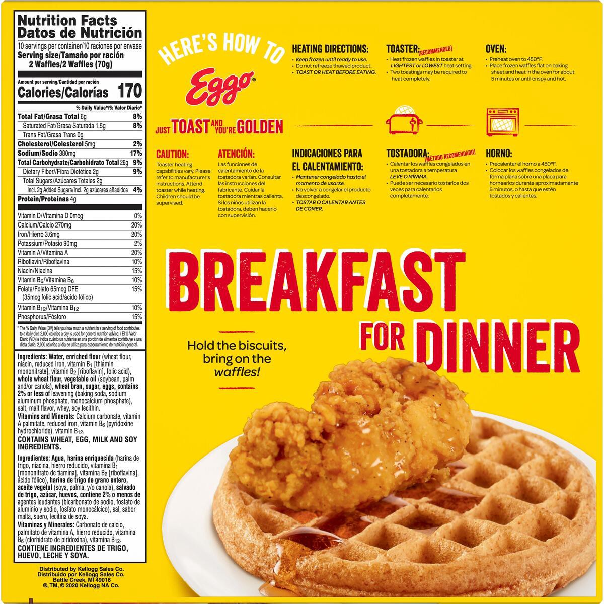 slide 9 of 9, Eggo Nutr-Grain Frozen Waffles, 24.6 oz