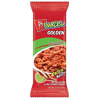 slide 1 of 1, Barcel Hot Chili Pepper Lime Peanuts, 3.2 oz