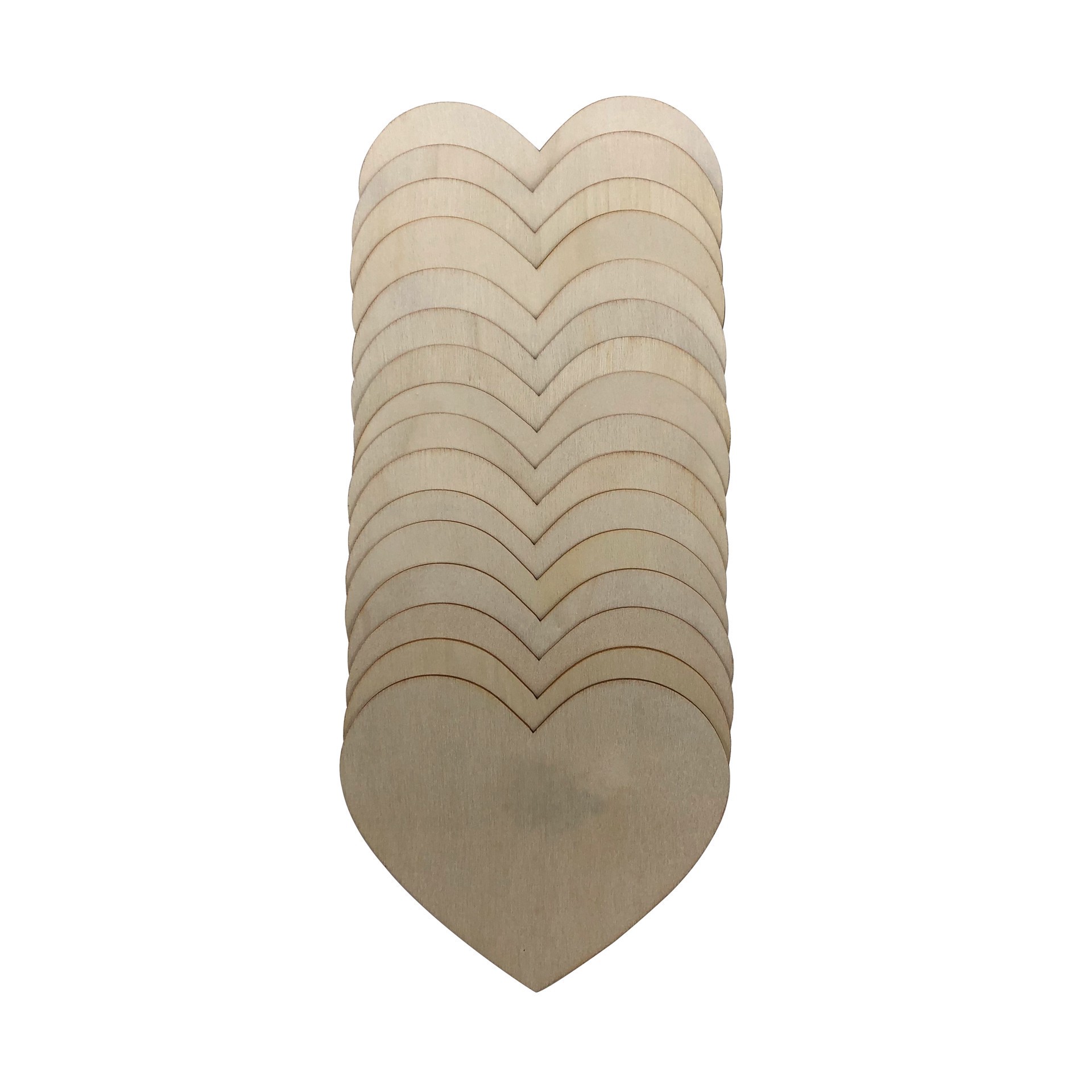 slide 2 of 3, 4" Wood Hearts, 16ct. By Make Market, 16 ct