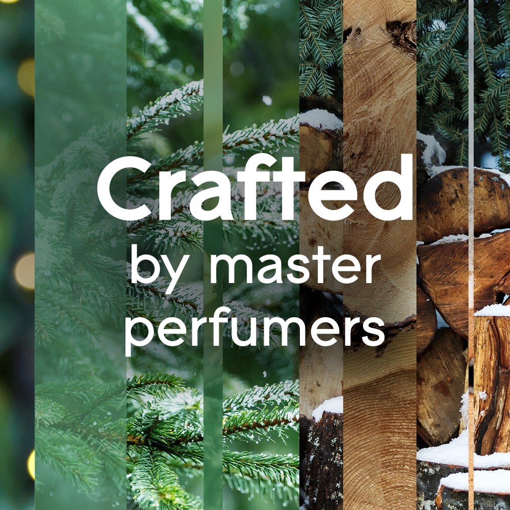 slide 4 of 6, Glade 3 Wick Scented Candle, Twinkling Pine & Cedar, Fragrance Infused with Essential Oils, 6.8 oz, 6.8 oz