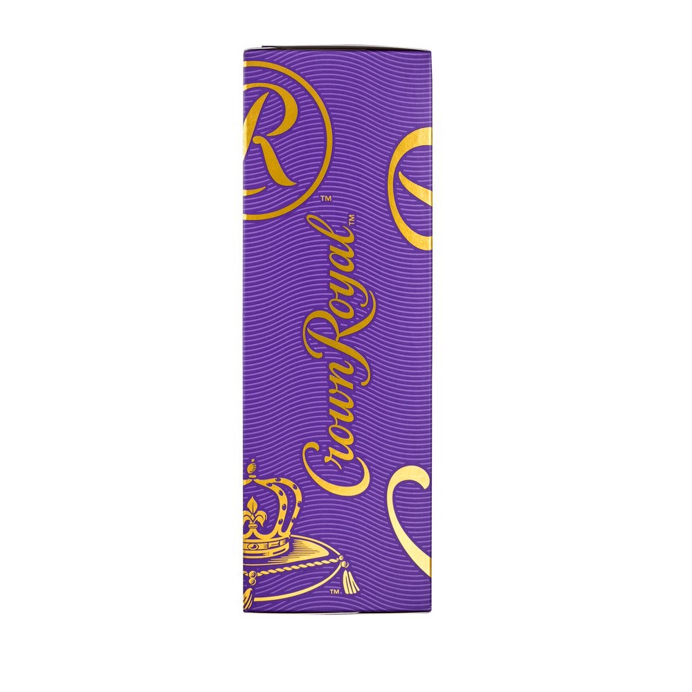 slide 2 of 4, Crown Royal Fine De Luxe Blended Canadian Whisky, 750 mL Bottle with Two Signature Rocks Glasses, 750 ml