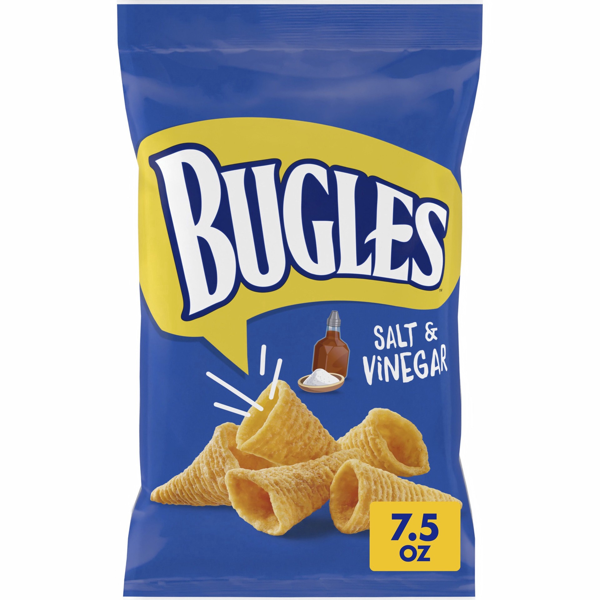slide 1 of 1, Bugles Salt & Vinegar, 7.5 oz