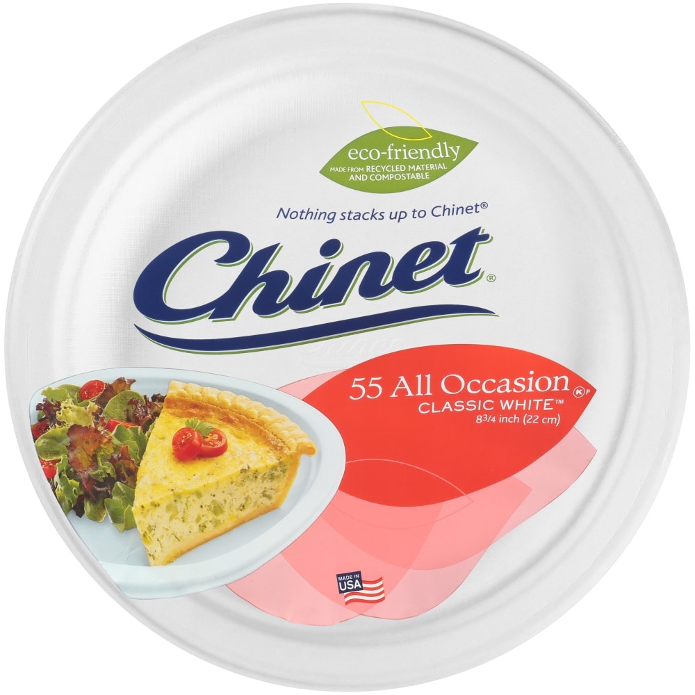 slide 1 of 1, Chinet Paper All Occasion Plates White, 72 ct