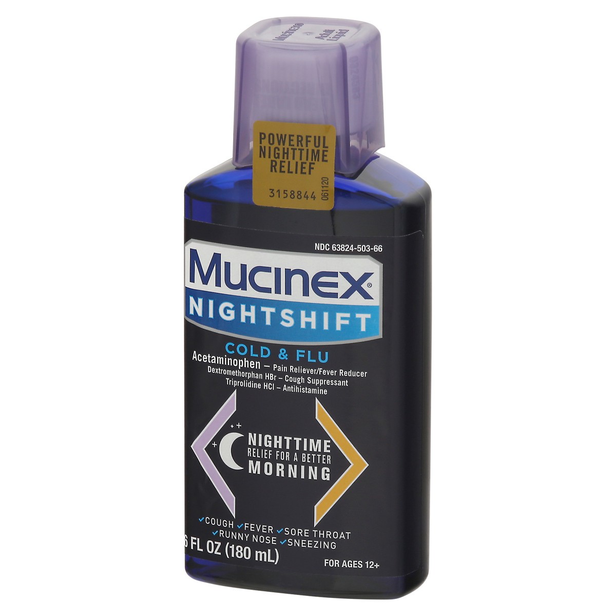 slide 9 of 10, Mucinex Nightshift Cold & Flu 6 oz, 6 oz