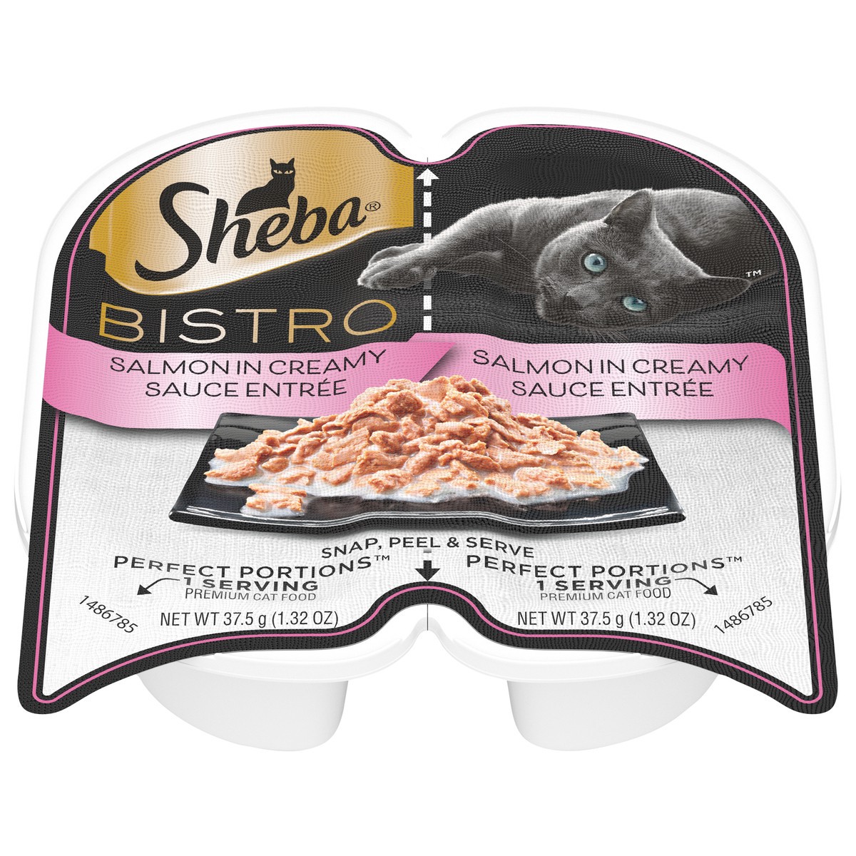 slide 1 of 5, Sheba Bistro Salmon in Creamy Sauce Entree Cat Food 2 - 37.5 g Packs, 2 ct