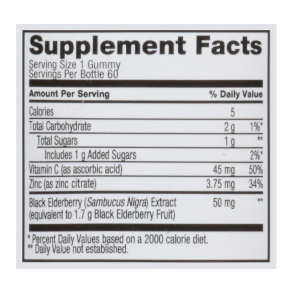 slide 13 of 15, TopCare Health Adult 50 mg Black Elderberry with Vitamin C & Zinc 60 Gummies, 60 ct