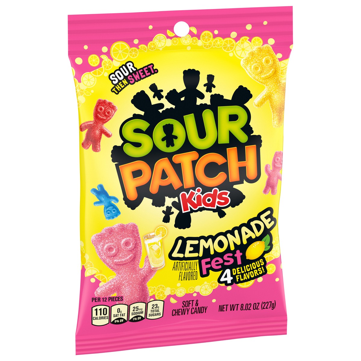 slide 4 of 9, SOUR PATCH KIDS Lemonade Fest Soft & Chewy Candy, 8.02 oz, 8.02 oz