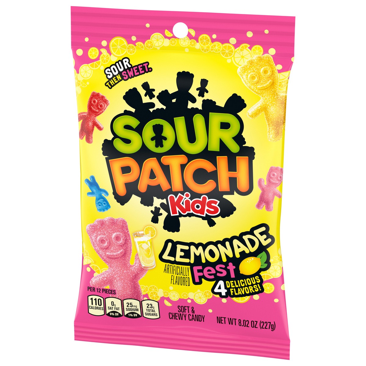 slide 9 of 9, SOUR PATCH KIDS Lemonade Fest Soft & Chewy Candy, 8.02 oz, 8.02 oz
