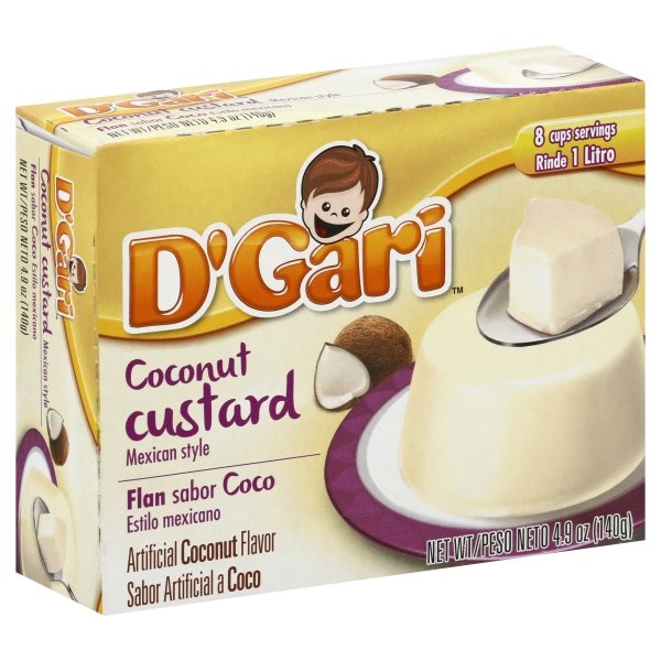 slide 1 of 1, D'Gari Coconut Custard, 4.9 oz