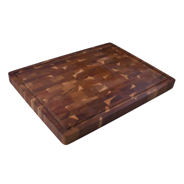 slide 7 of 9, Grand Gourmet Endgrain Cutting Board, 14 in x 19 in, 19 in