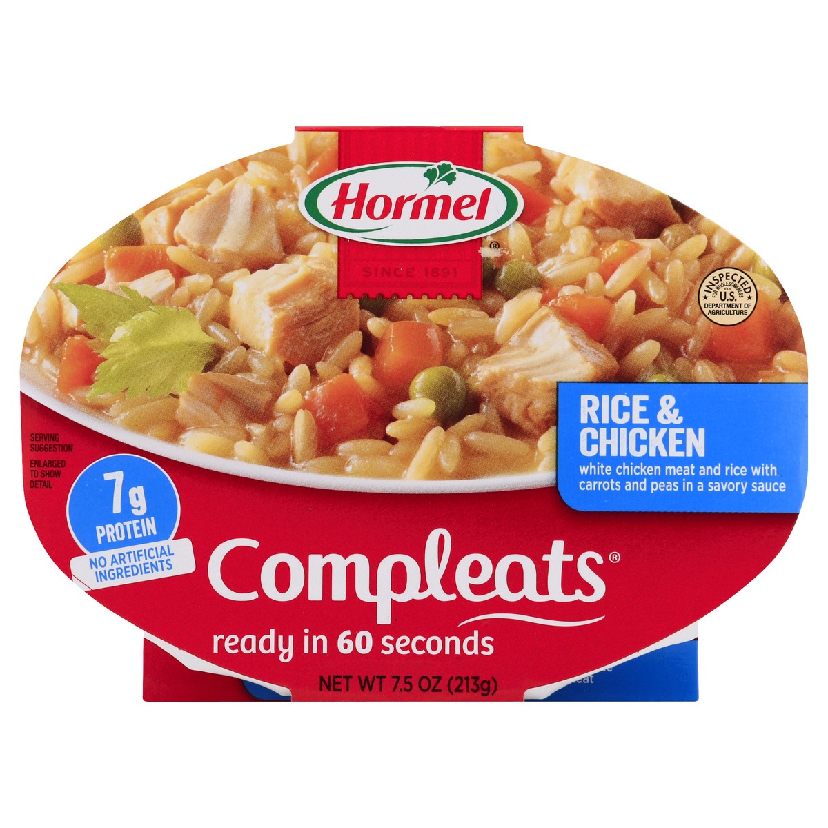 slide 3 of 7, Hormel COMPLEATS Rice & Chicken, 7.5 oz