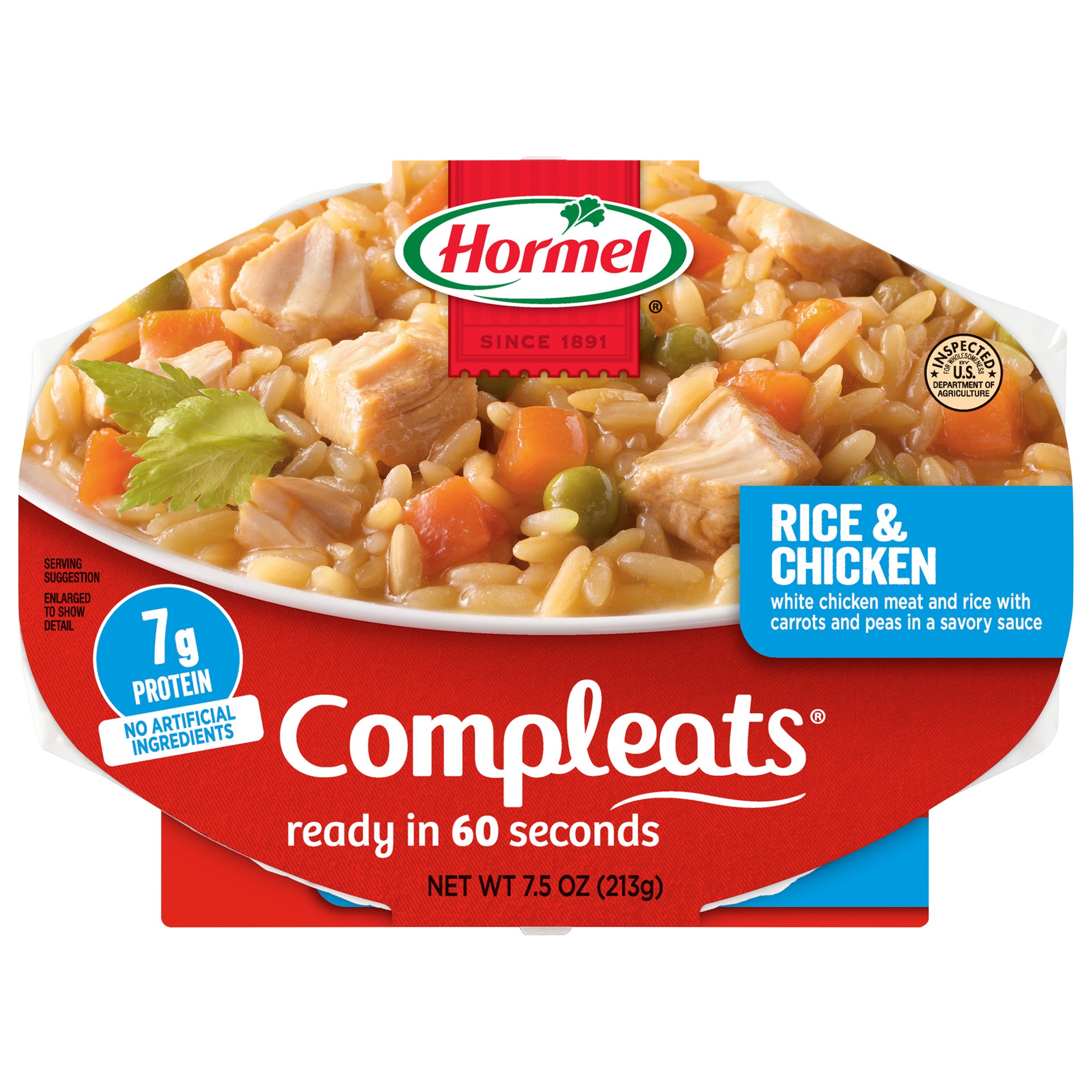 slide 1 of 7, Hormel COMPLEATS Rice & Chicken, 7.5 oz