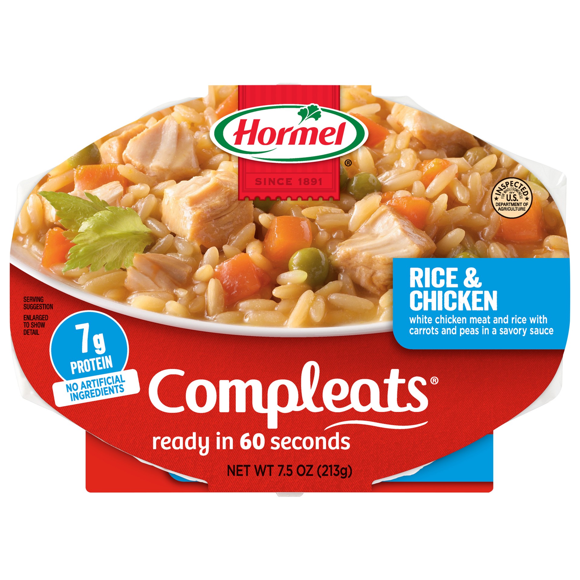 slide 1 of 7, Hormel Compleats Rice & Chicken, 7.5 oz