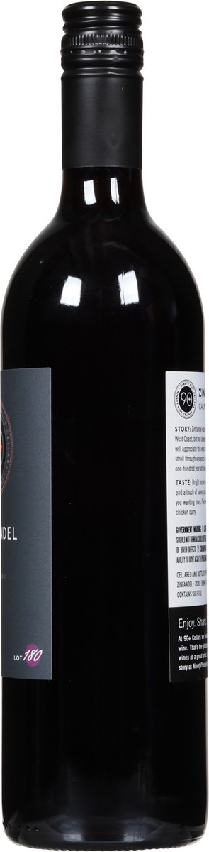slide 6 of 9, 90+ Cellars Lodi California Lot 180 Zinfandel 750 ml, 750 ml