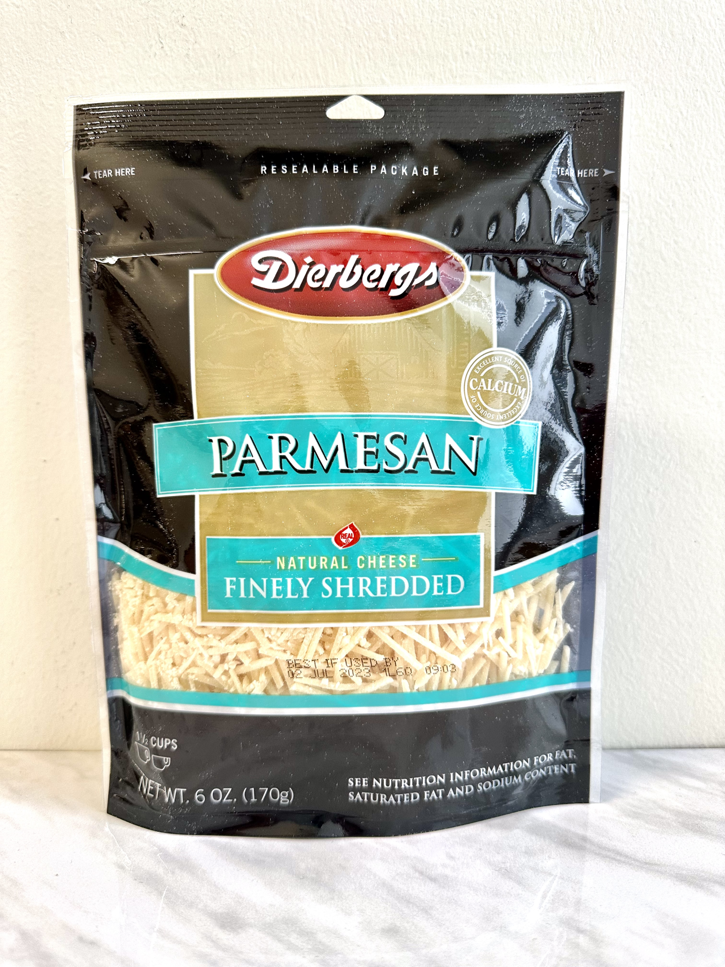 slide 1 of 1, Dierbergs Shredded Parmasan Cheese, 6 oz