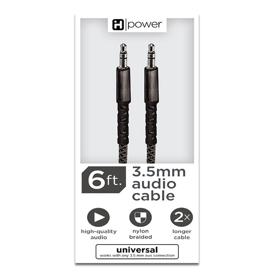 slide 1 of 1, iHome 3.5 mm Audio Cable - Black, 6 ft