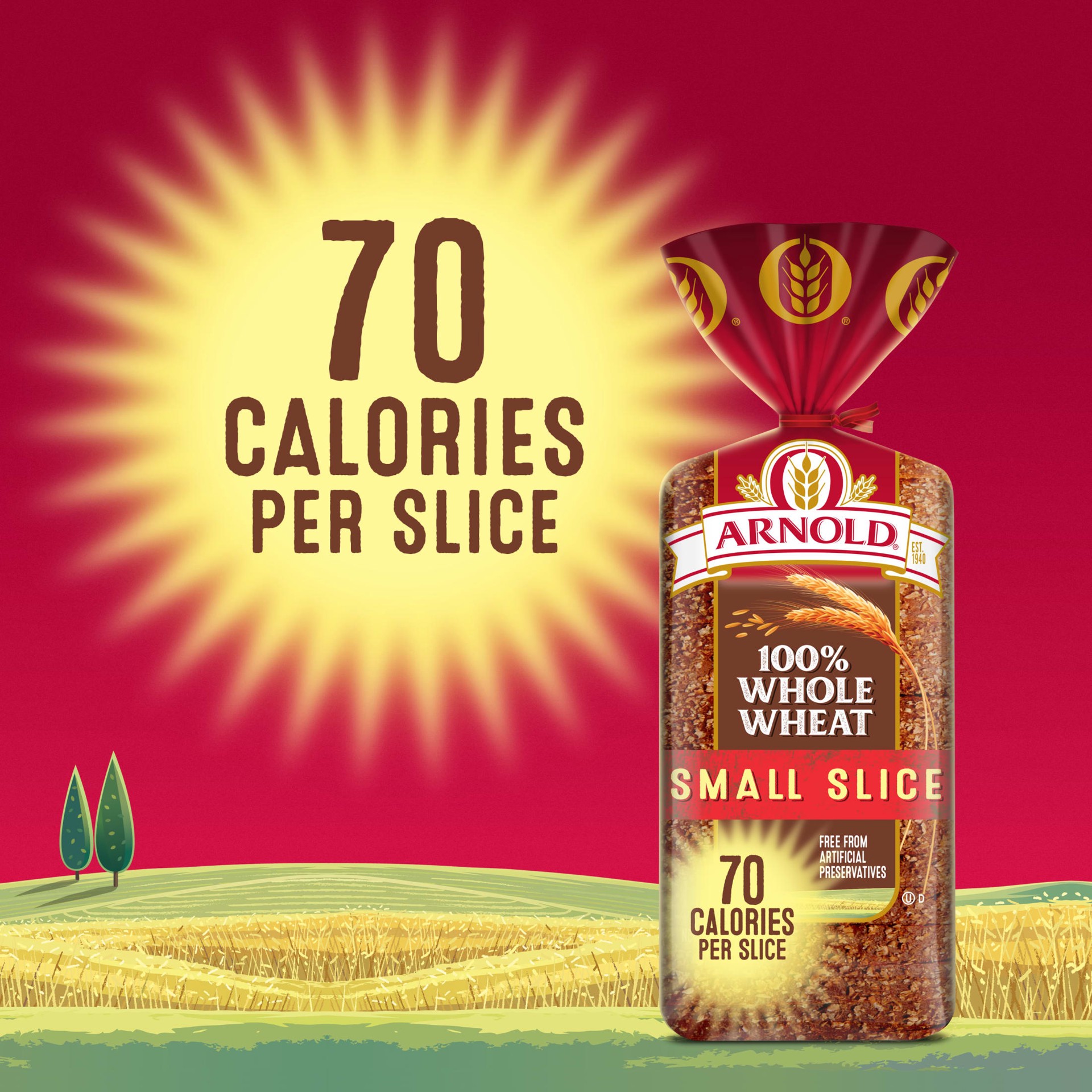slide 6 of 8, Arnold Small Slice Whole Wheat Bread, 18 oz, 18 oz