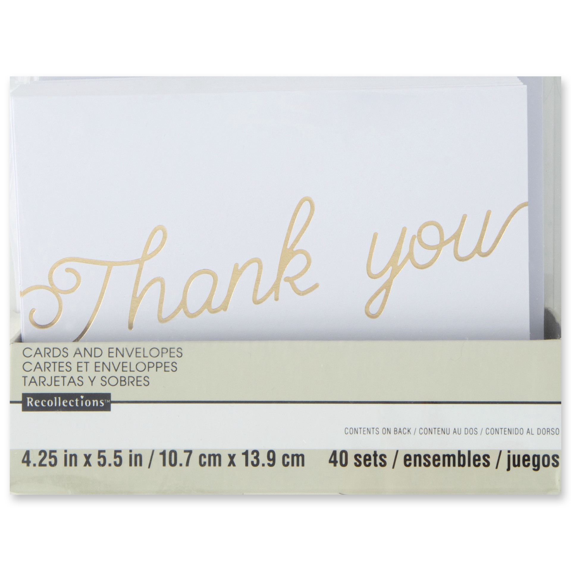 slide 4 of 7, Thank You Cards & Envelopes By Recollections, 4.25" X 5.5", 4.25 in x 5.5 in