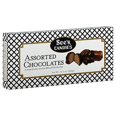 slide 1 of 1, See's Candies Assorted Chocolates, 12.7 oz