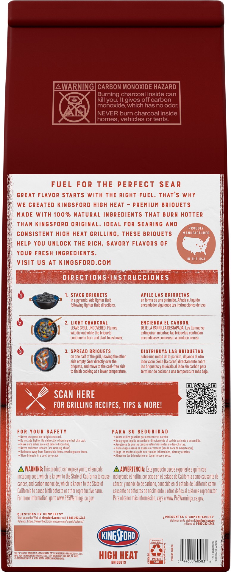 slide 3 of 5, Kingsford High Heat Briquettes Charcoal Briquettes, 12 lb
