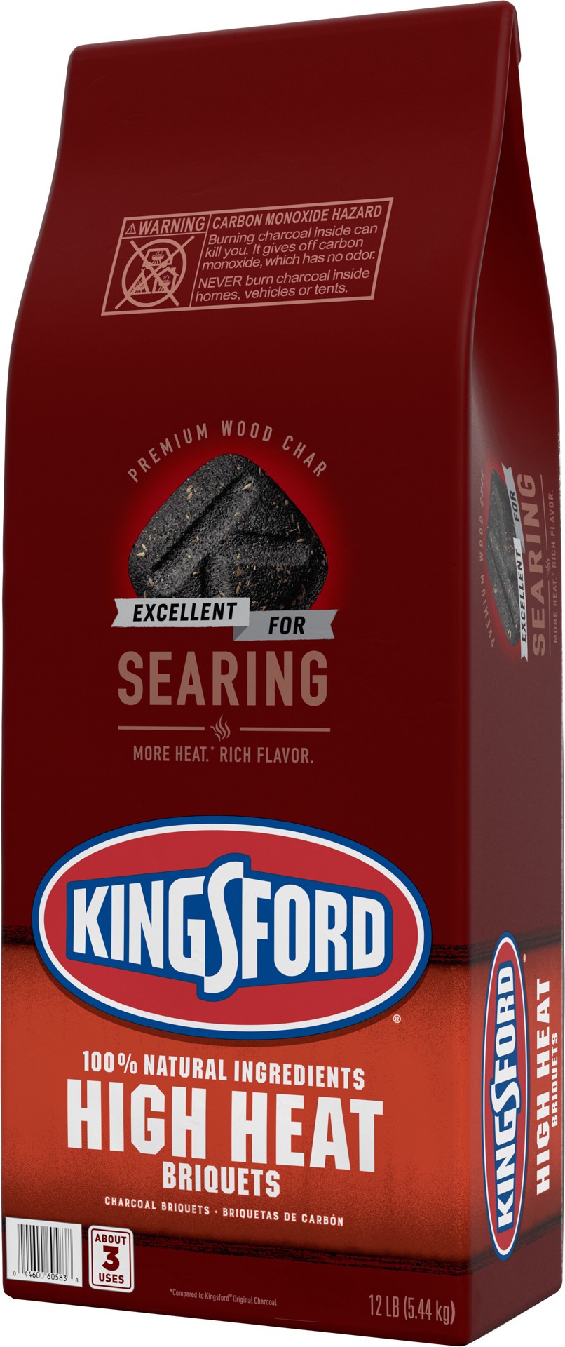 slide 5 of 5, Kingsford High Heat Briquettes Charcoal Briquettes, 12 lb