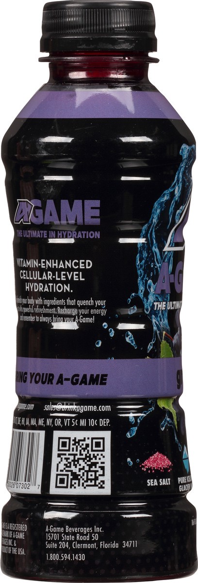 slide 3 of 13, A-Game Premium Concord Grape Hydration Beverage 16.9 fl oz, 16.9 fl oz